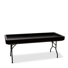 Ice Table (Table a glace) pliable noire - L186xP79xH76cm